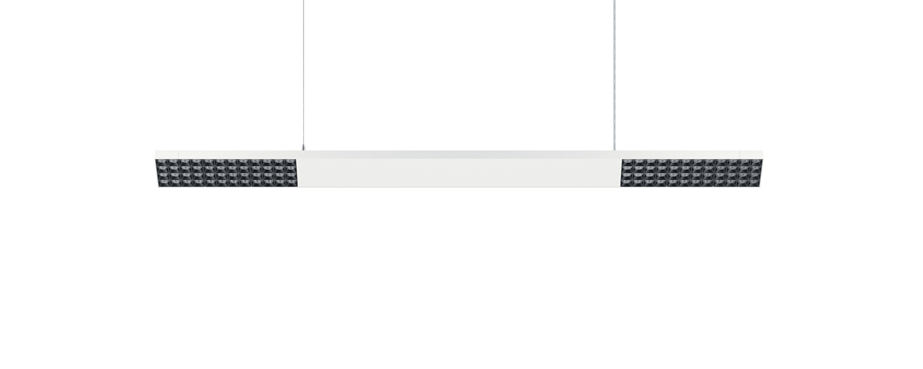 ERCO's Jilly linear pendant luminaire for modern office lighting.