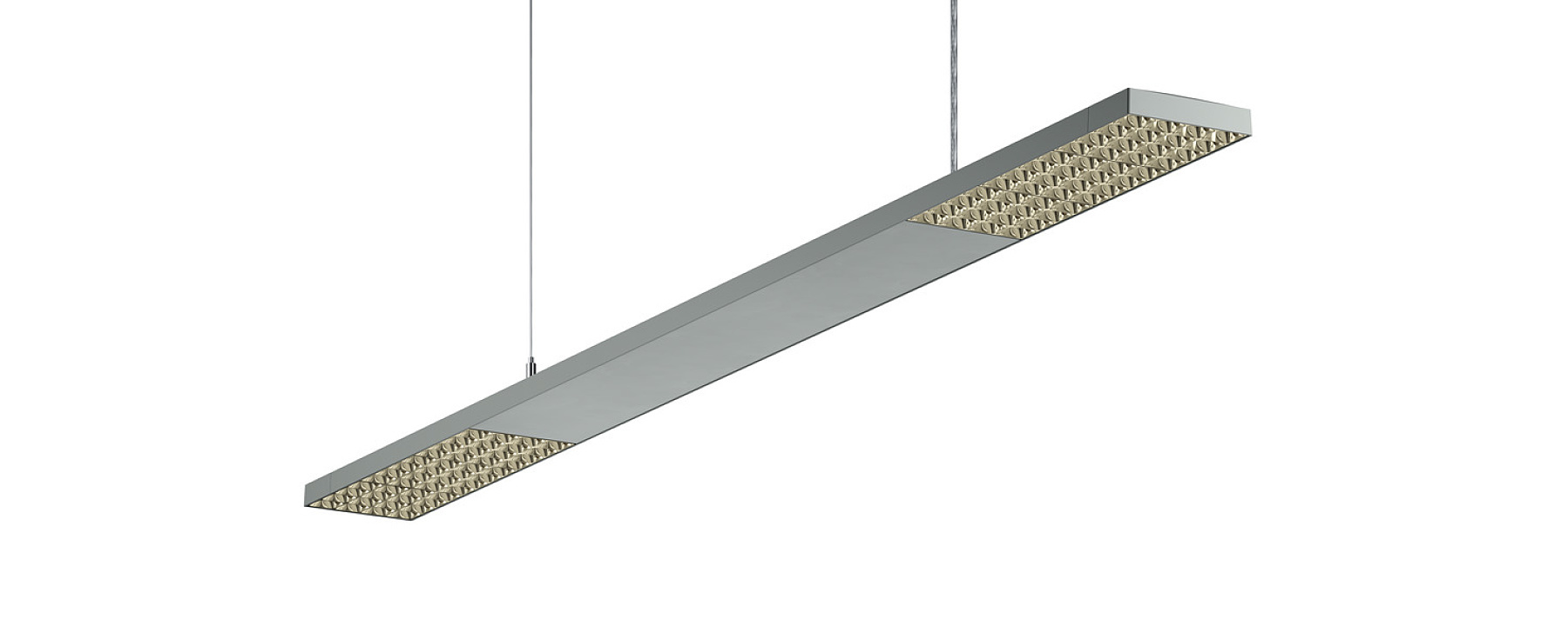 ERCO's Jilly linear pendant luminaire, designed for efficient and ergonomic office lighting.