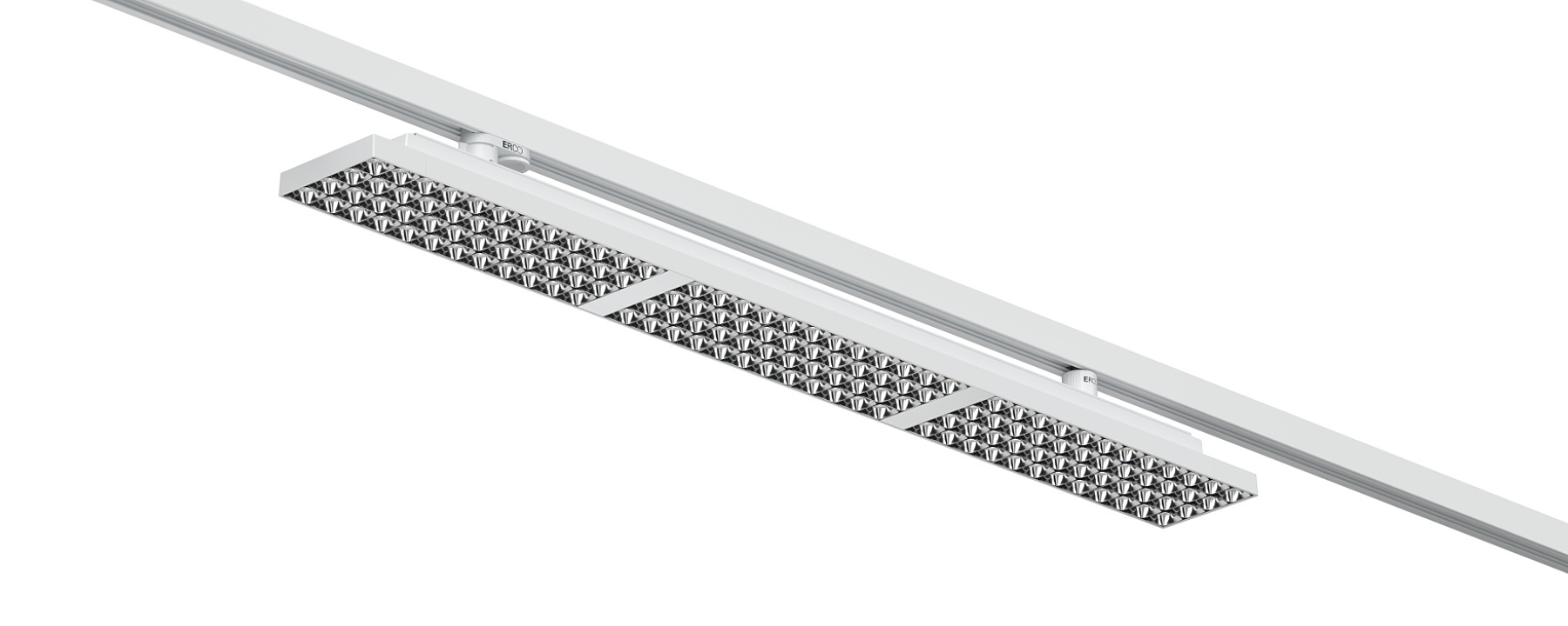 Jilly linear track downlight, efficient office lighting with high visual comfort.