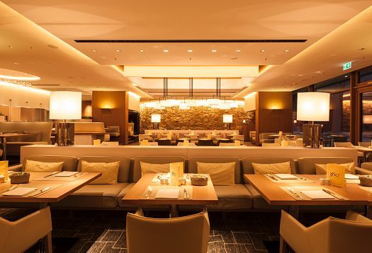 Johann Grill Restaurant at Kempinski Hotel Berchtesgaden, featuring ERCO LED lighting for ambiance.