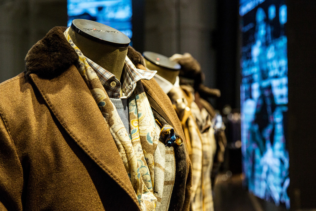 Kiton menswear in Milan, showcased with ERCO LED accent lighting.