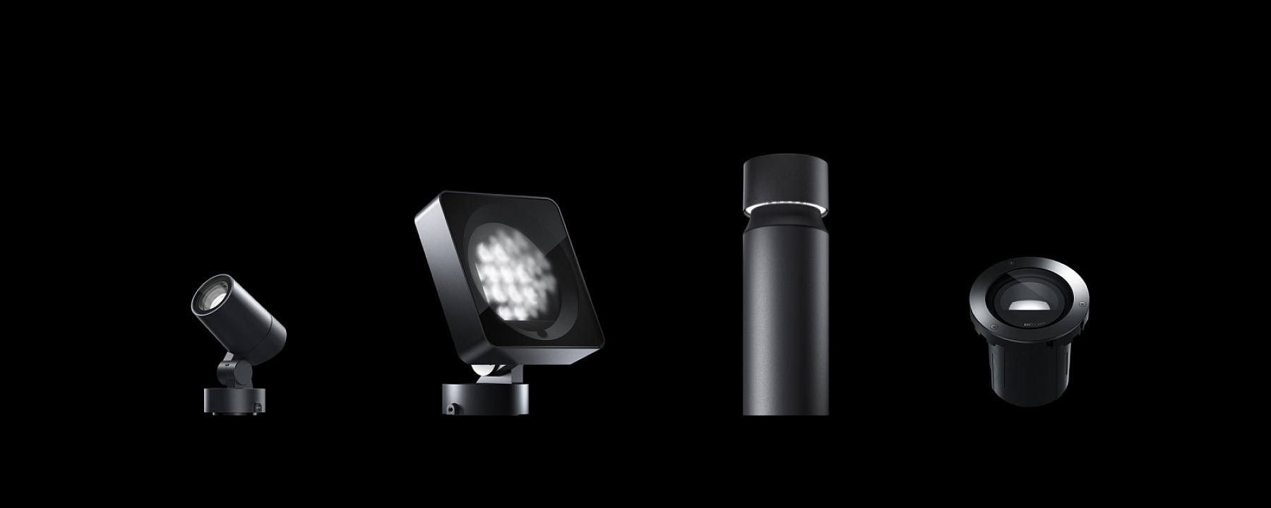ERCO outdoor luminaires: Durable lighting solutions for stations and public spaces.