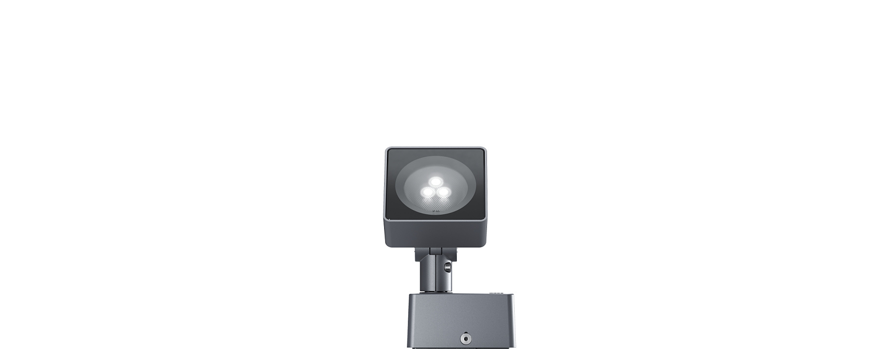 ERCO Lightscan projector for outdoor use, accentuating buildings and objects with precise light.