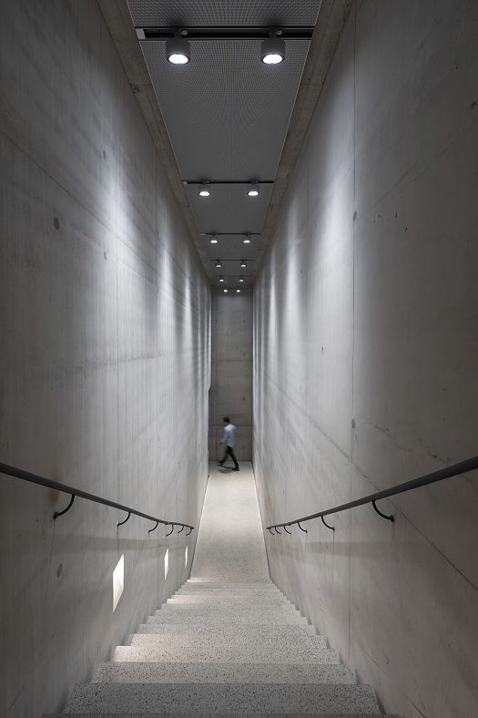 ERCO LED spotlights illuminate the stairwell in Liljevalchs Kunsthalle, Stockholm.