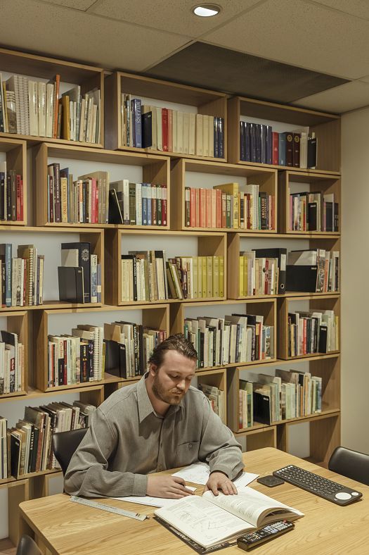ERCO downlights at Lovell Chens office, Melbourne, supporting human-centric lighting for wellbeing at work.