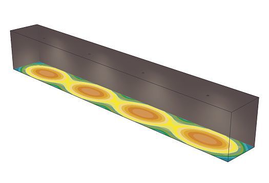 ERCO lighting: Oval flood distribution for wide luminaire spacing in corridors, reducing costs.