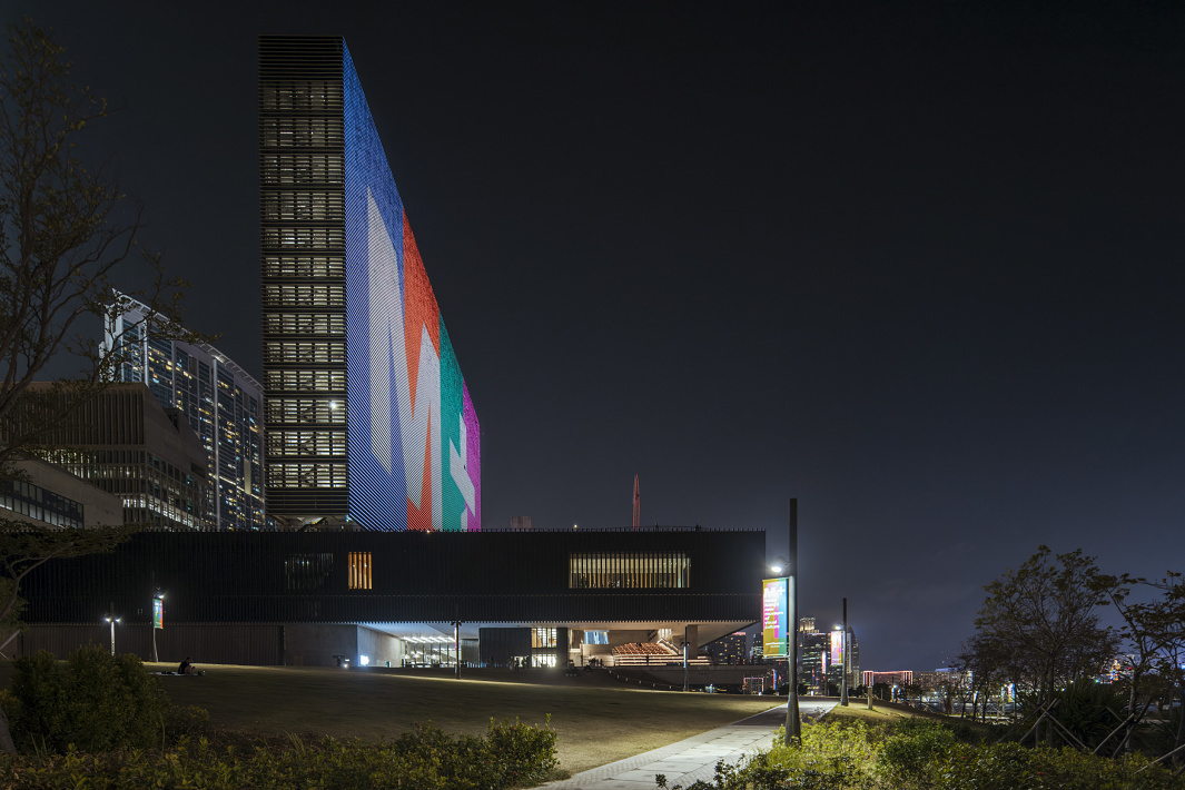 M+ Museum of Visual Culture in Hong Kong illuminated with ERCO LED spotlights.