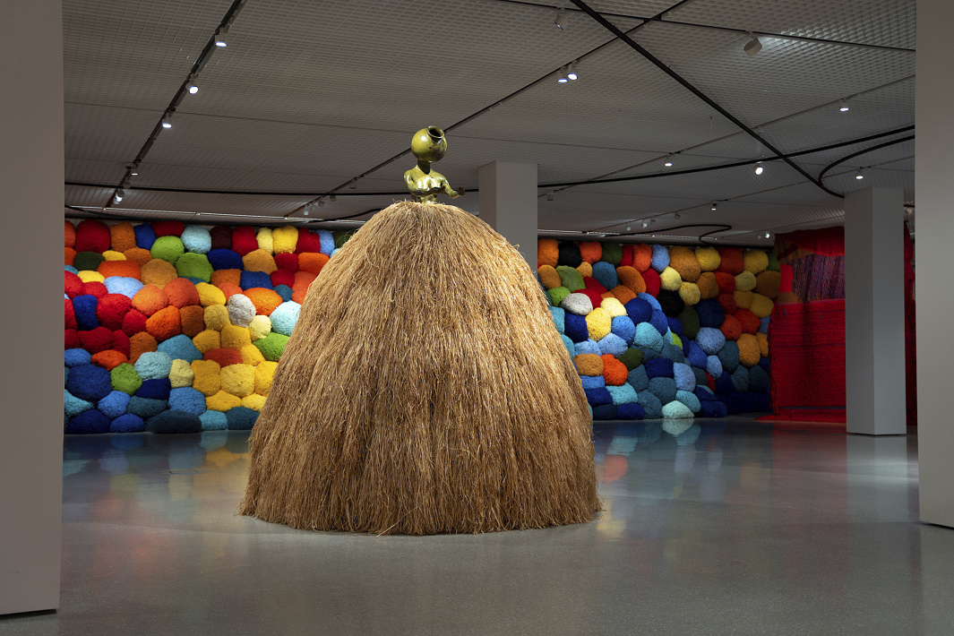 Art installation at the National Museum Oslo, lit by ERCO spotlights.