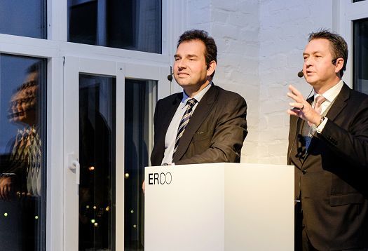 ERCO showroom opening: Two speakers present LED lighting solutions in Stockholm.