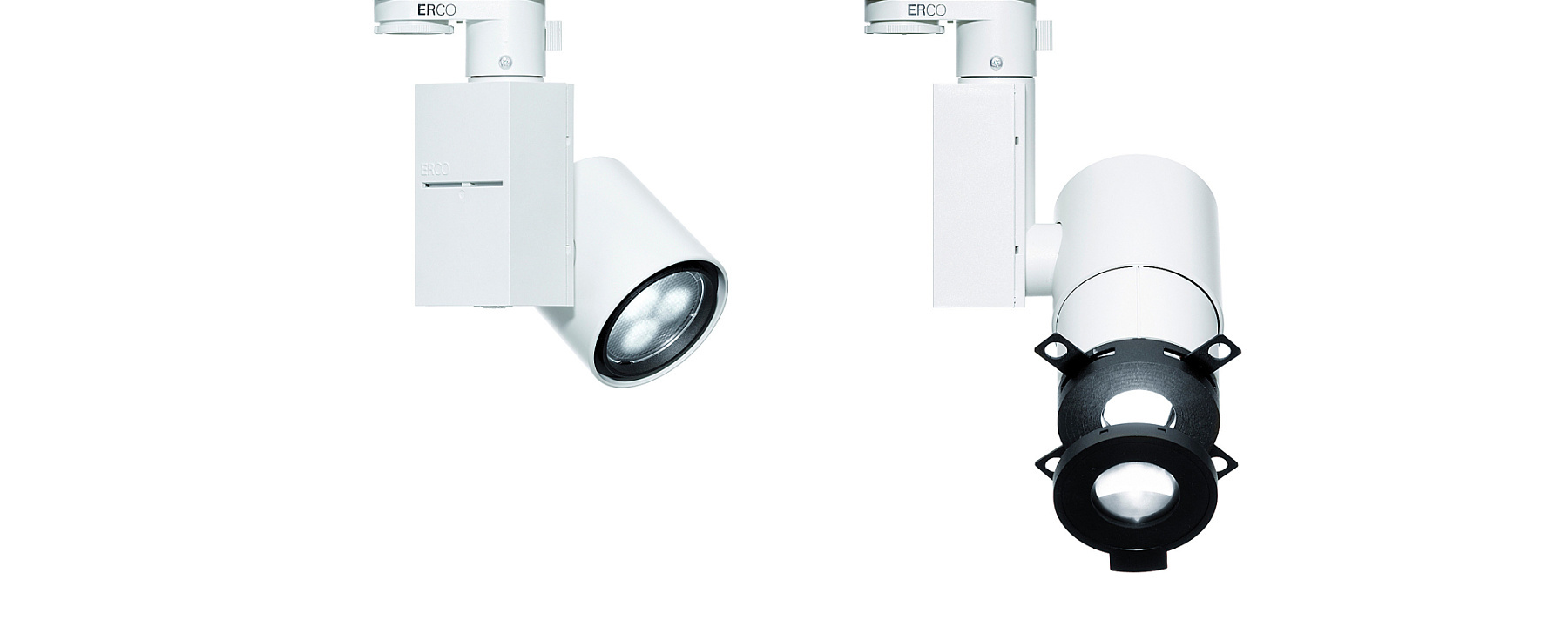 ERCO Optec spotlight for accent lighting in shops and galleries.