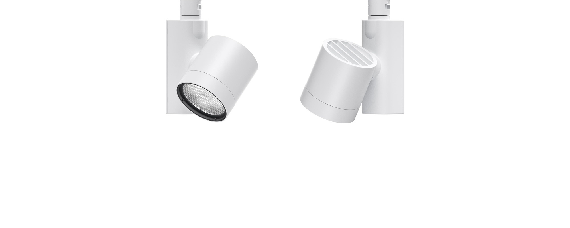 ERCO Optec New 48V track spotlights, durable and adaptable lighting for indoor spaces.