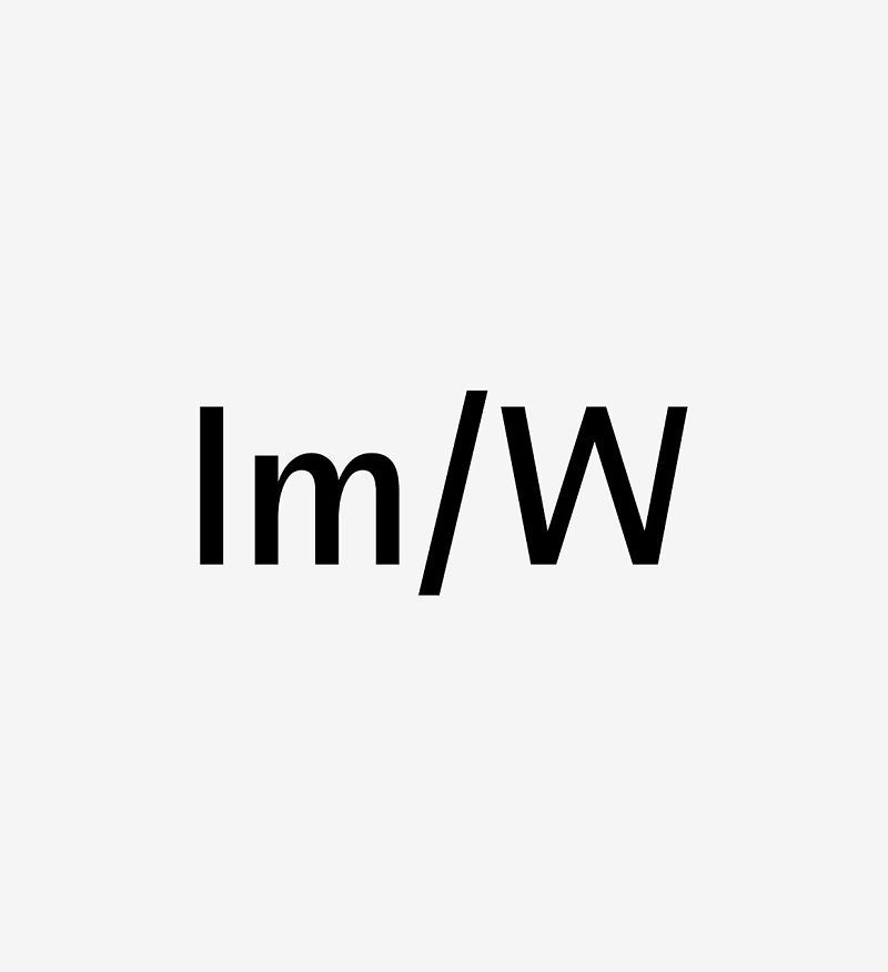 lm/W: Luminaire efficacy metric for Skim Panlens lighting.