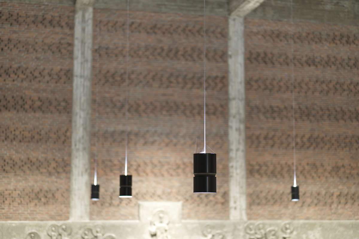 ERCO Atrium pendant luminaires in St. Joseph Church, Karlsfeld.