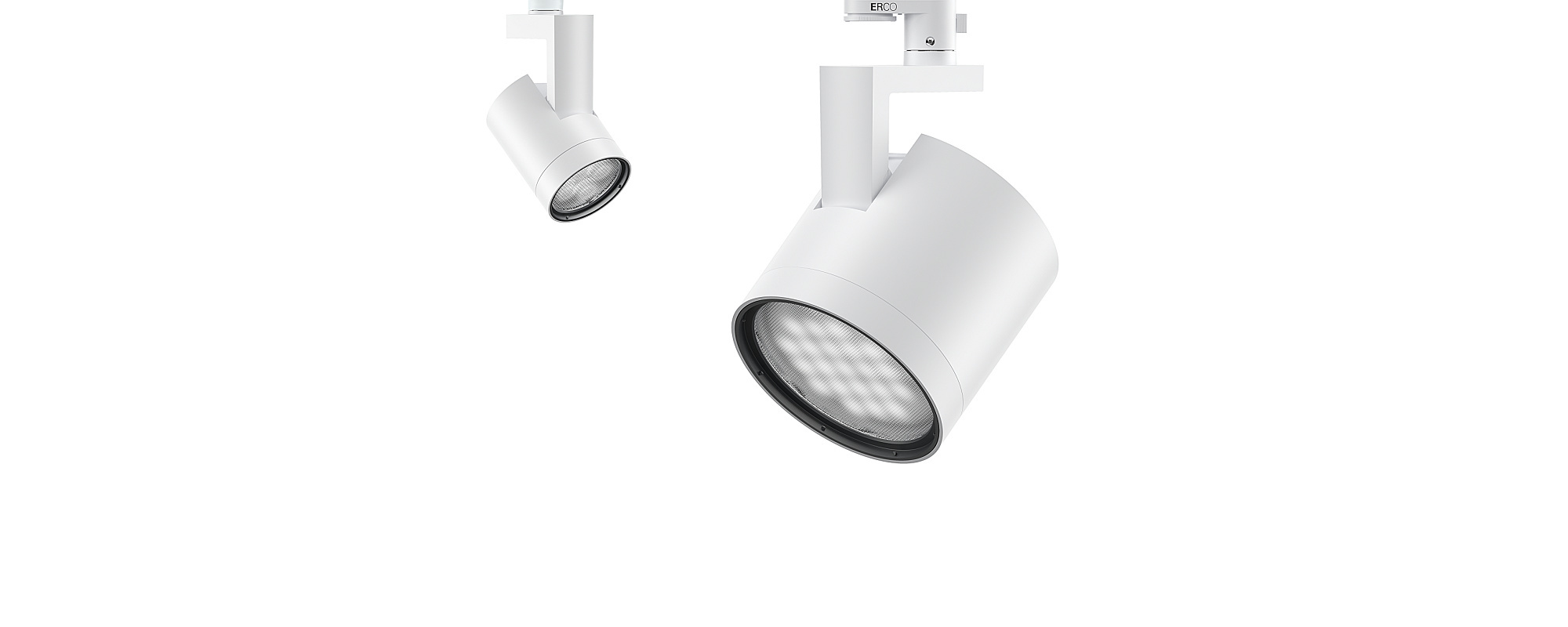 ERCO Parscan New InTrack spotlight for accent lighting in museums and foyers.