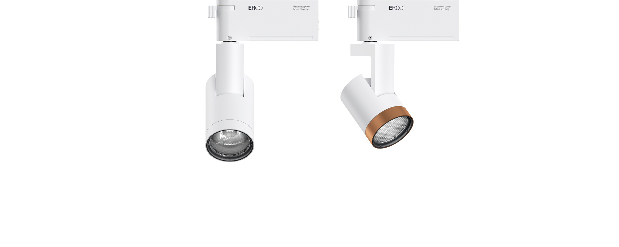 ERCO Parscan New OnTrack spotlights: A versatile system for accent lighting in interiors.