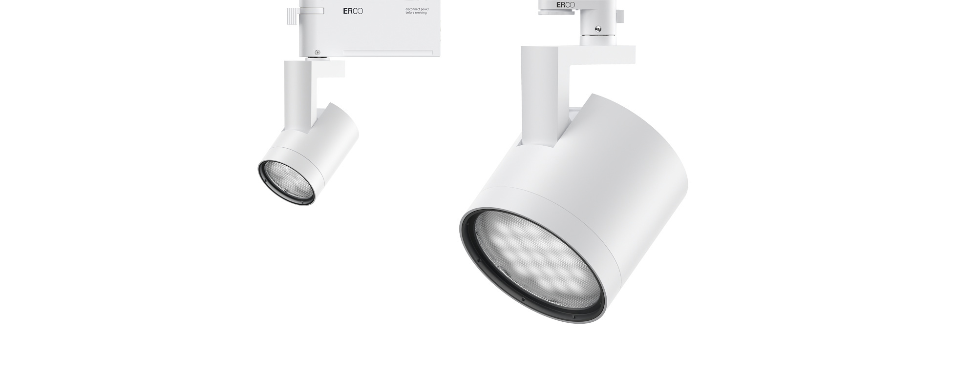 ERCO Parscan New OnTrack spotlights: A versatile system for accent lighting in interiors.