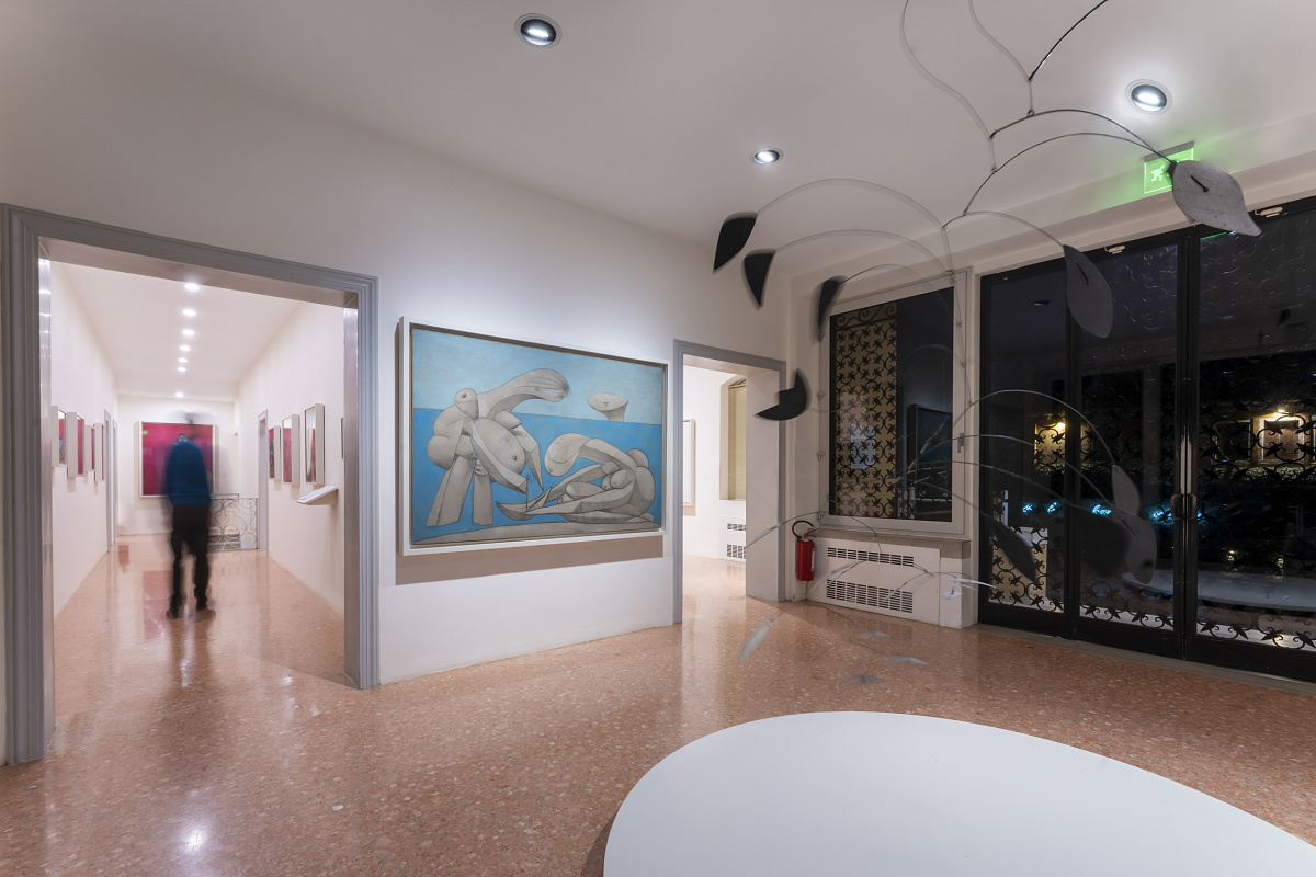 Peggy Guggenheim Collection, Venice: Artworks illuminated by ERCO LED spotlights for enhanced lighting.