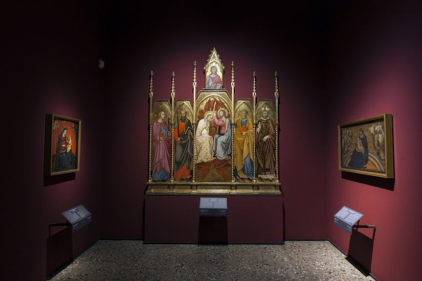 ERCO LED lighting enhances an altarpiece at Pinacoteca di Brera, Milan.