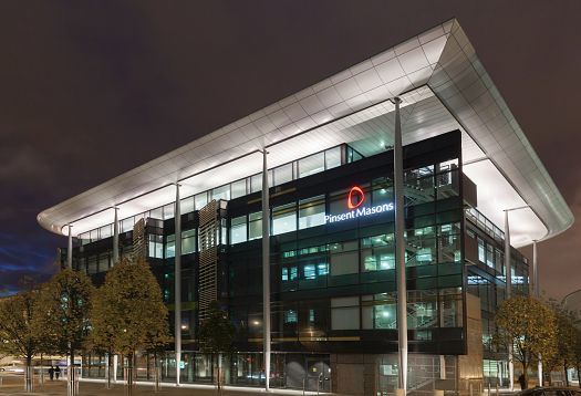 Pinsent Masons building in Belfast, illuminated by ERCO lighting.