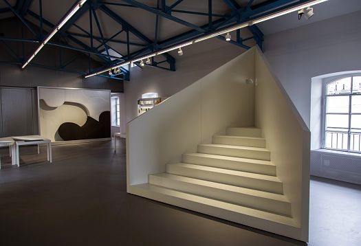 ERCO LED lighting at Fondazione Prada Museum, Milan. Modern art is perfectly illuminated.