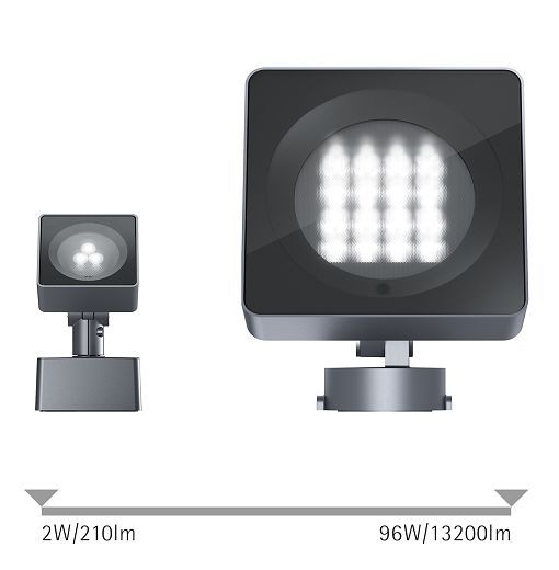 ERCO outdoor projectors: Accent lighting for facades and objects in outdoor areas.