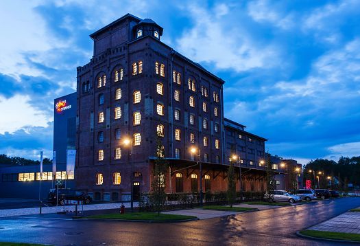 PS.Speicher Museum in Einbeck, a restored granary building featuring ERCO LED lighting.