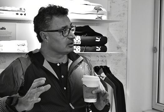 Pablo Rodriguez, Global Head of Retail Environment at PUMA, in the Berlin PUMA store.