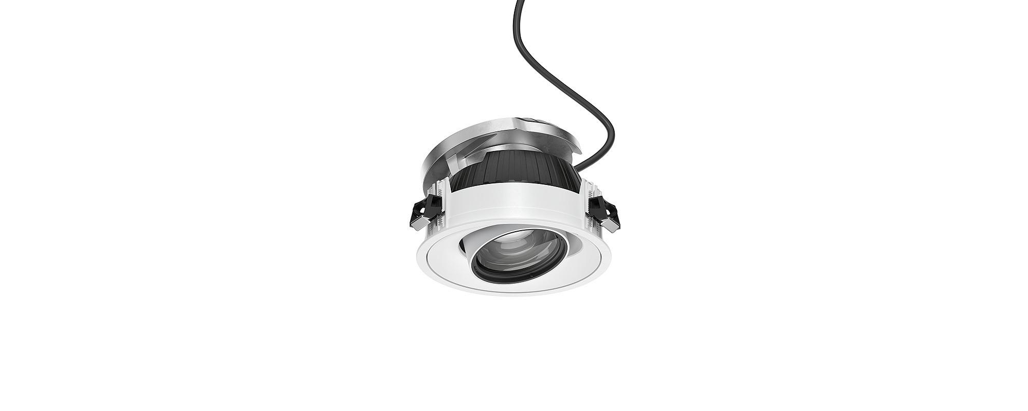 ERCO Quinta recessed spotlight with darklight lens for accent and general lighting.