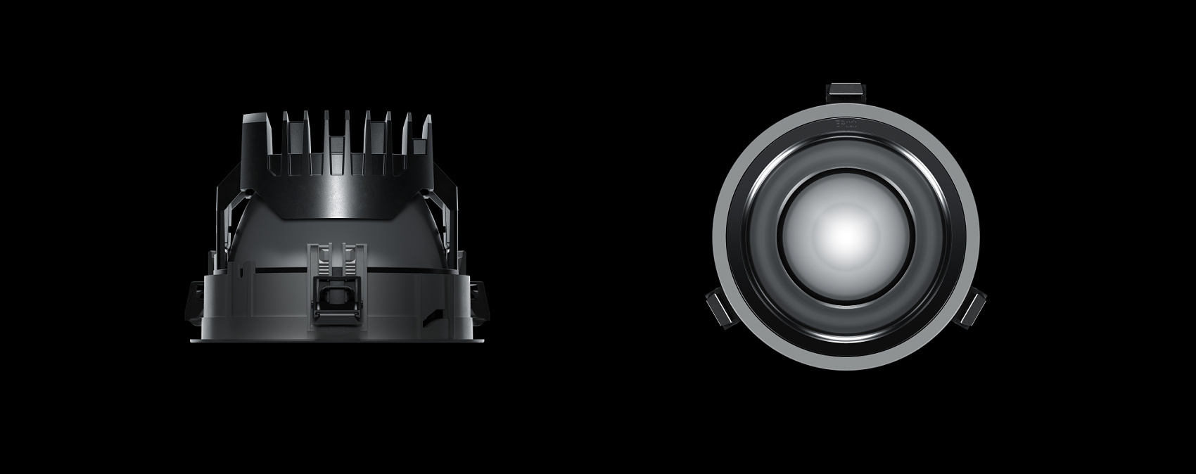 ERCO LED recessed downlight for indoor use, providing high-quality general and accent lighting.