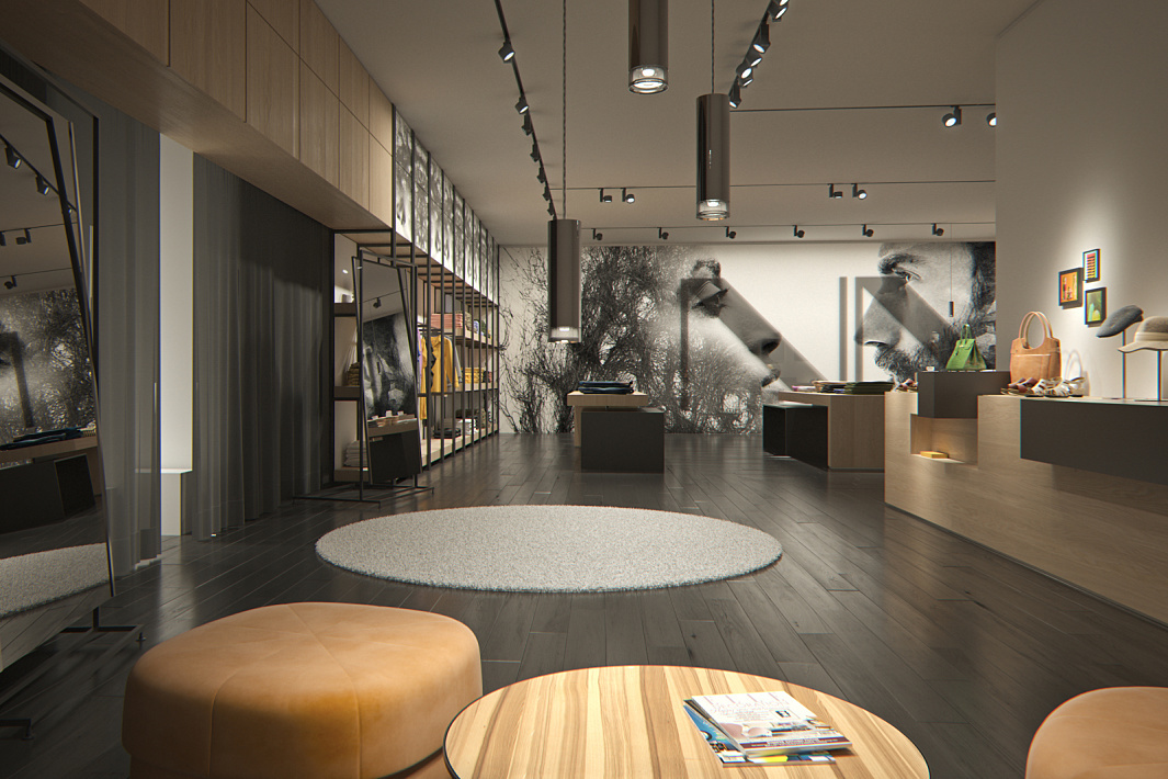 ERCO lighting design in a shop: Pendant luminaires create a relaxing atmosphere, encouraging customers to linger.