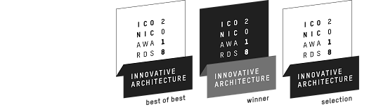 ERCOs Iconic Awards 2018 for innovative architecture, showcasing Best of Best, Winner, and Selection awards.