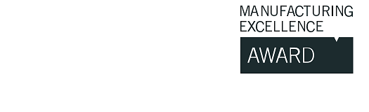 Manufacturing Excellence Award logo, recognizing ERCOs lighting innovation.
