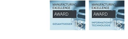 ERCO Manufacturing Excellence Award 2018 recognizing achievements in lighting technology.