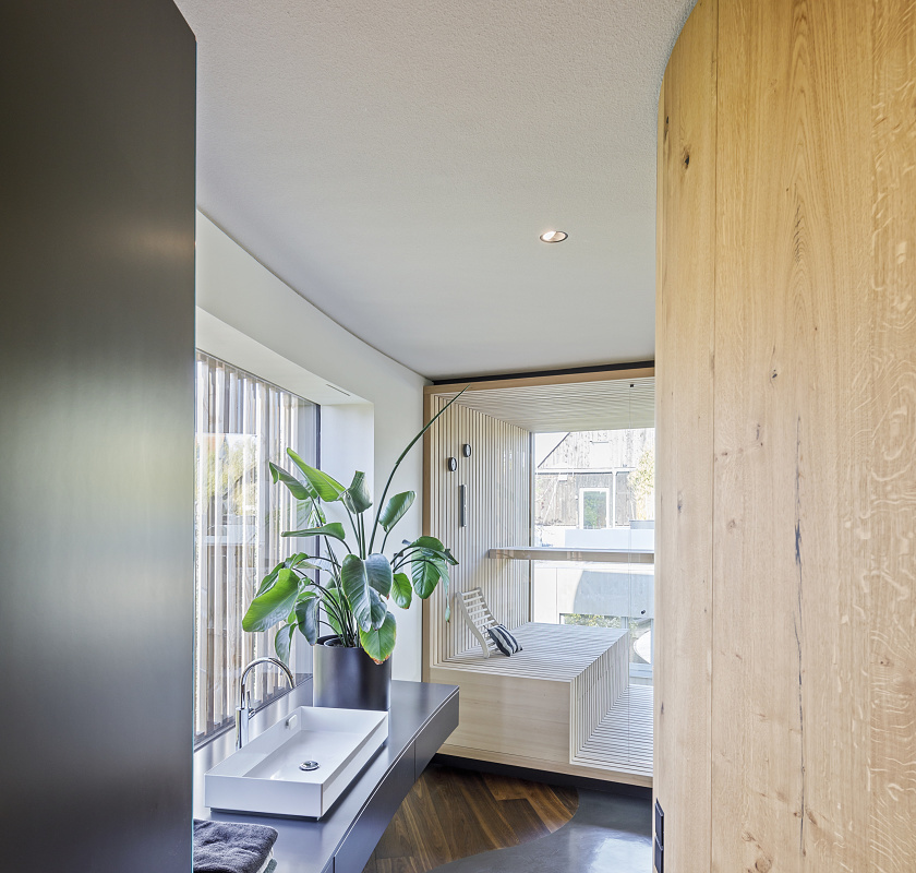 ERCO Quintessence recessed lights in the Rinn revolving house, Heuchelheim.