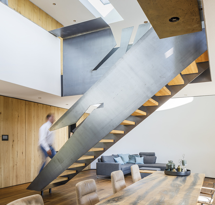 ERCO LED lighting in Rinn revolving house, Heuchelheim. Aesthetically integrated lighting.