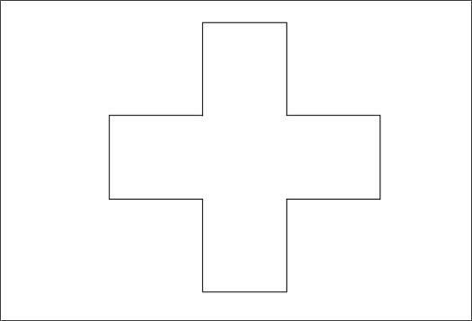 Illustration of the law of good shape, showing the simplest, most orderly figure possible.