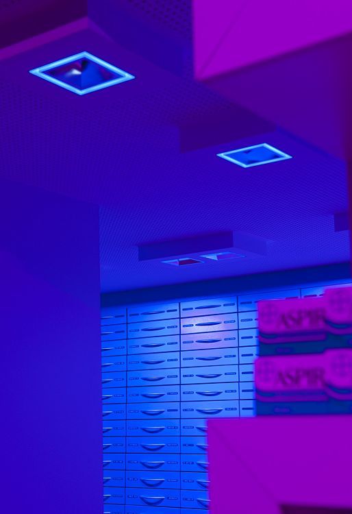 Quintessence LED recessed luminaires in Sieben Schwaben Pharmacy for efficient lighting.