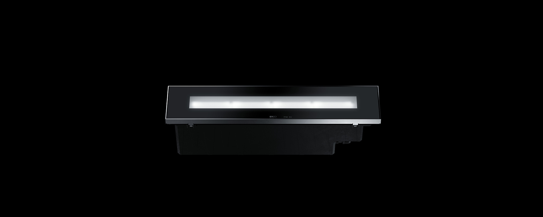 ERCO Site in-ground luminaire, designed to accentuate surface textures in outdoor settings.