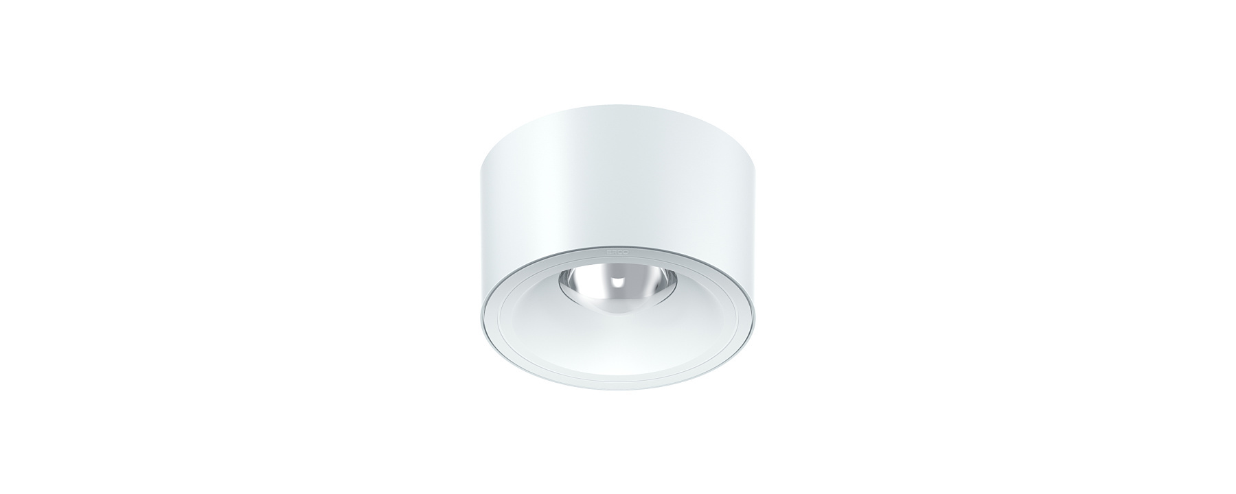 ERCO's Skim surface-mounted luminaire: efficient lighting for interiors, perfect for offices and public spaces.
