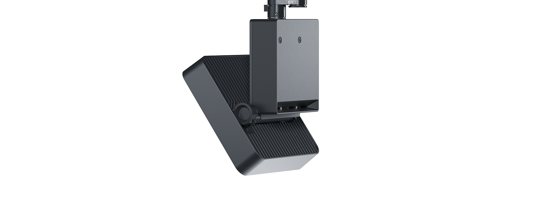 ERCO's Stella spotlight for track lighting, designed for high rooms and demanding applications.