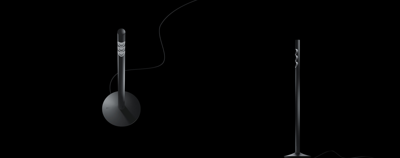 ERCO LED task lights: Freely positionable, glare-free, and dimmable for offices.