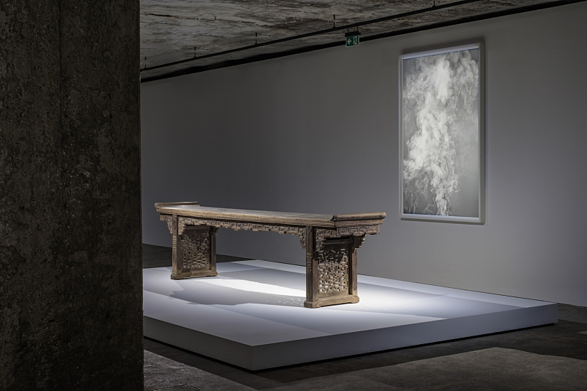 Illuminated Chinese Imperial table at the Feuerle Collection, Berlin.