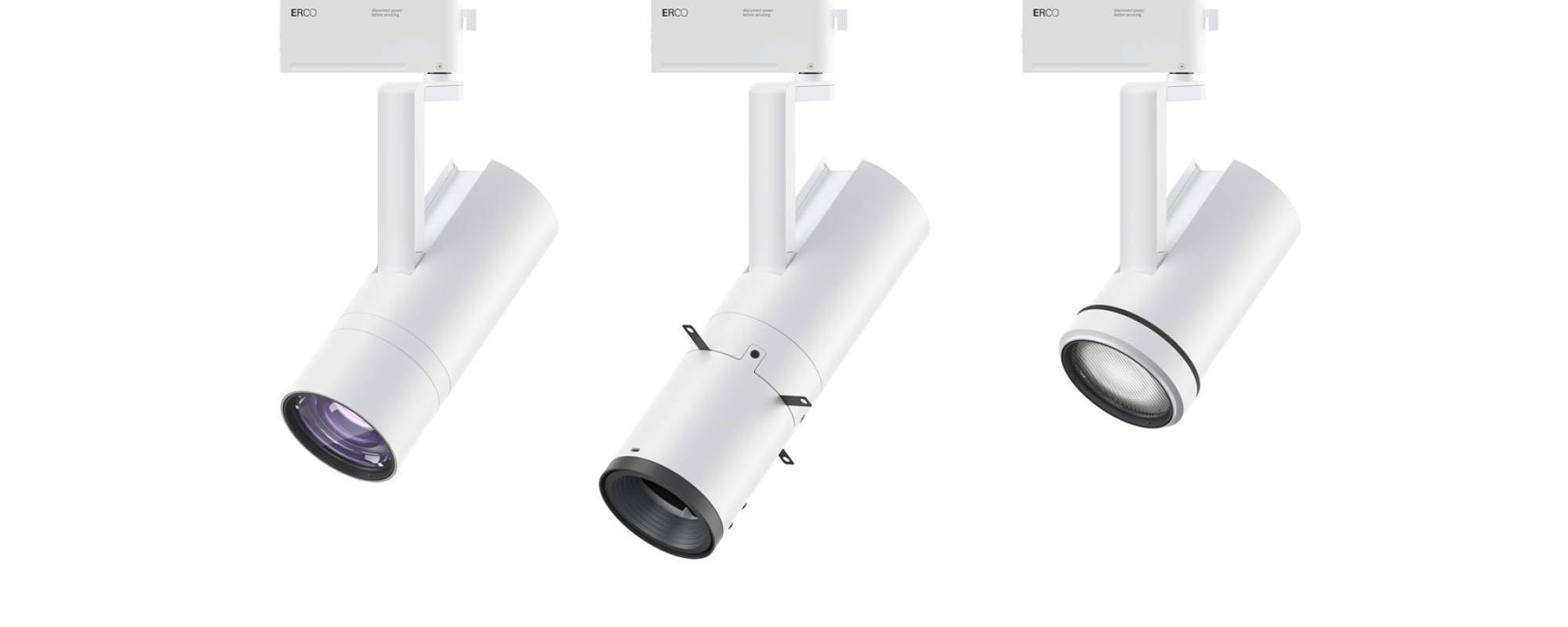 ERCO Uniscan OnTrack spotlights: Minimalist, versatile lighting for galleries and museums.