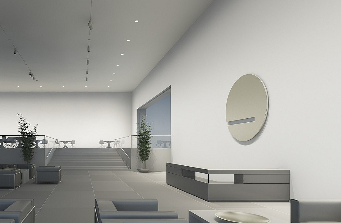 ERCO lighting showcasing vertical and horizontal light distribution for spatial design.