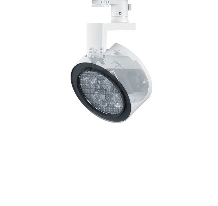 ERCO Strahler mit Casambi Bluetooth Steuerung für drahtlose Lichtsteuerung.