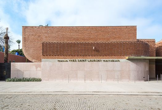 Yves Saint Laurent Museum in Marrakesh, showcasing contemporary architecture with ERCO LED lighting.