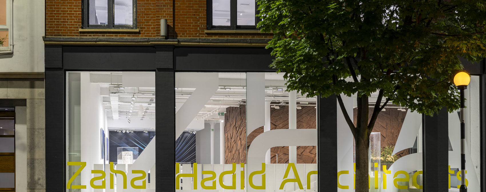 Zaha Hadid Architects office in London featuring ERCO LED lighting solutions.